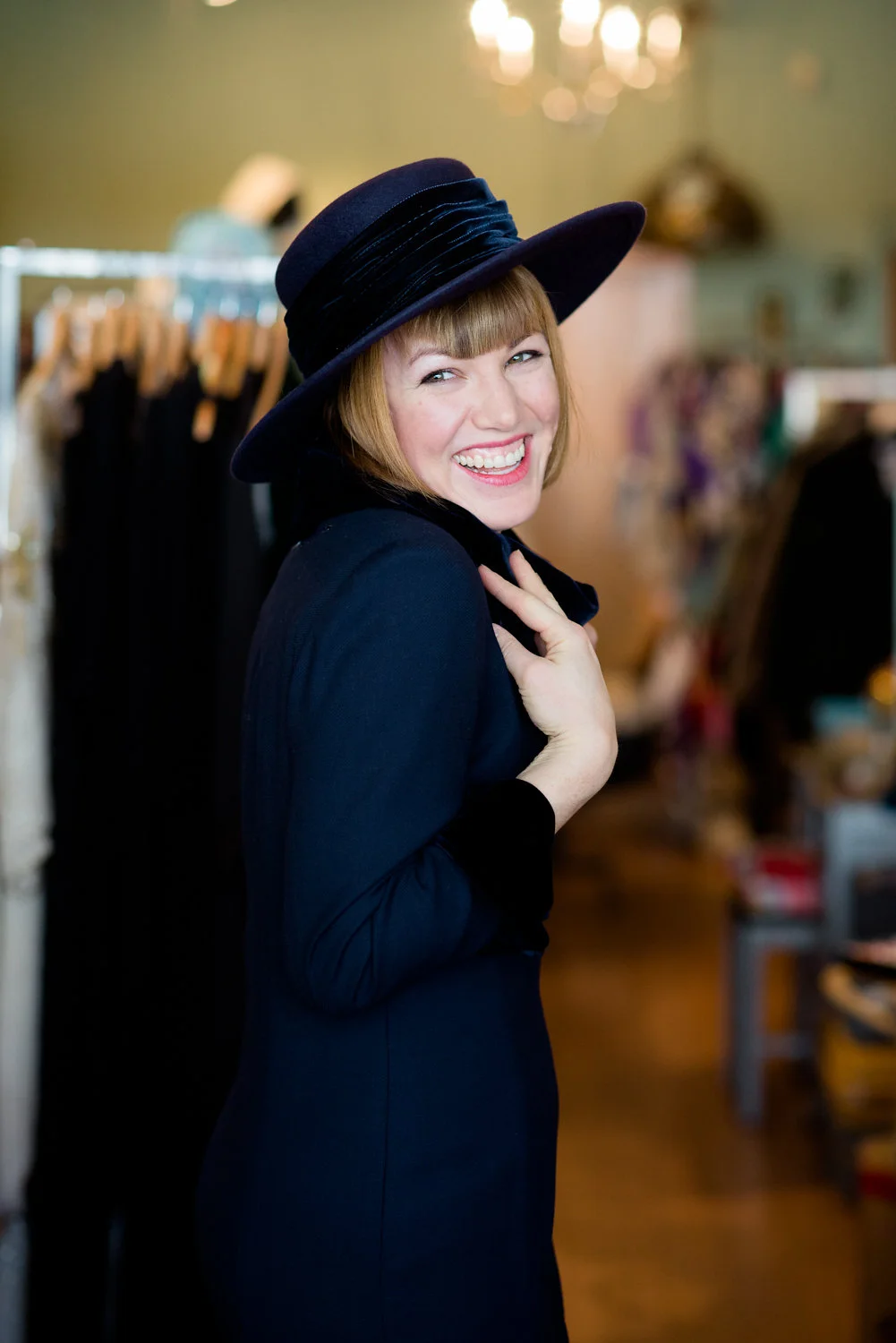 Dress + hat from Swish