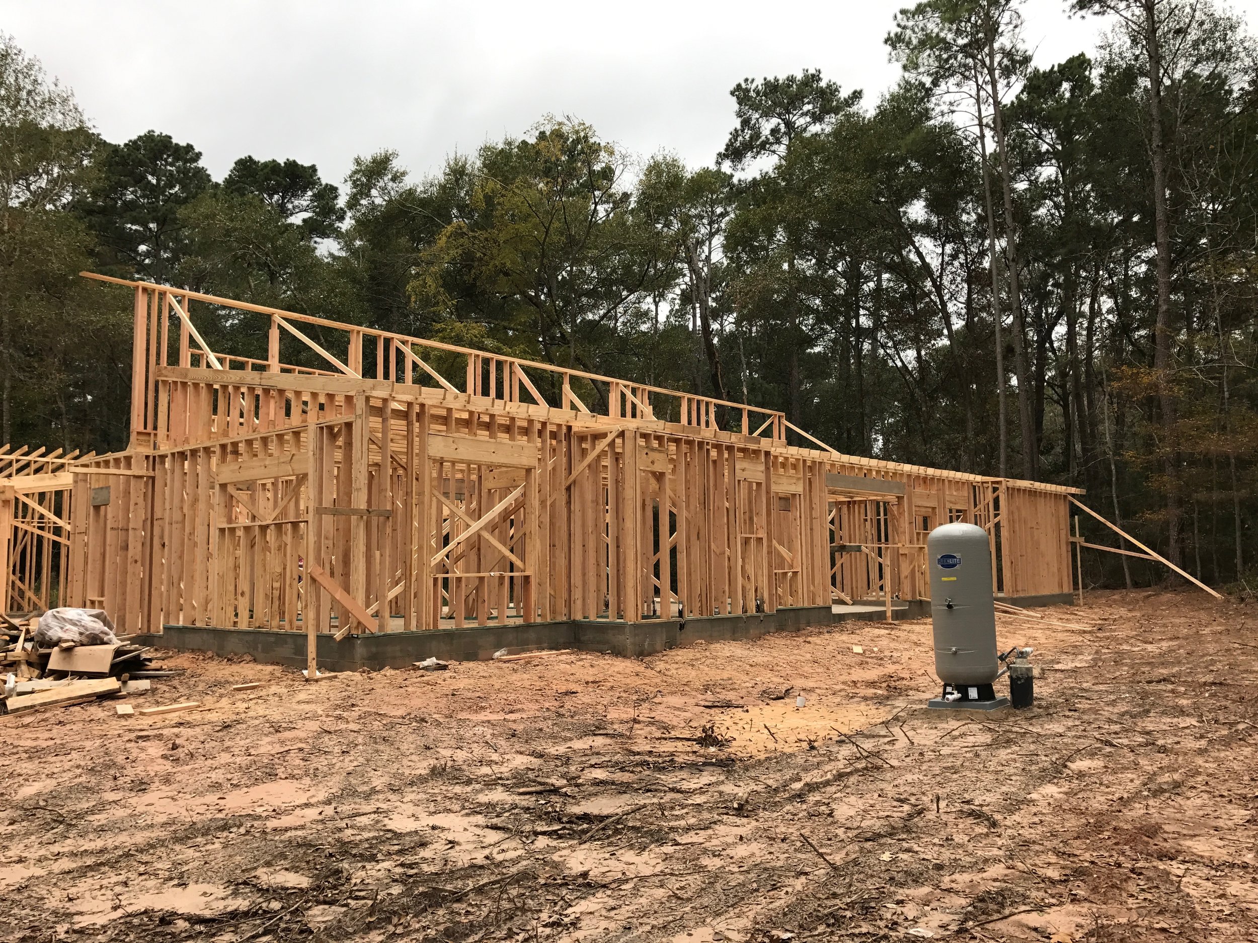  North elevation, bedroom side of house. 