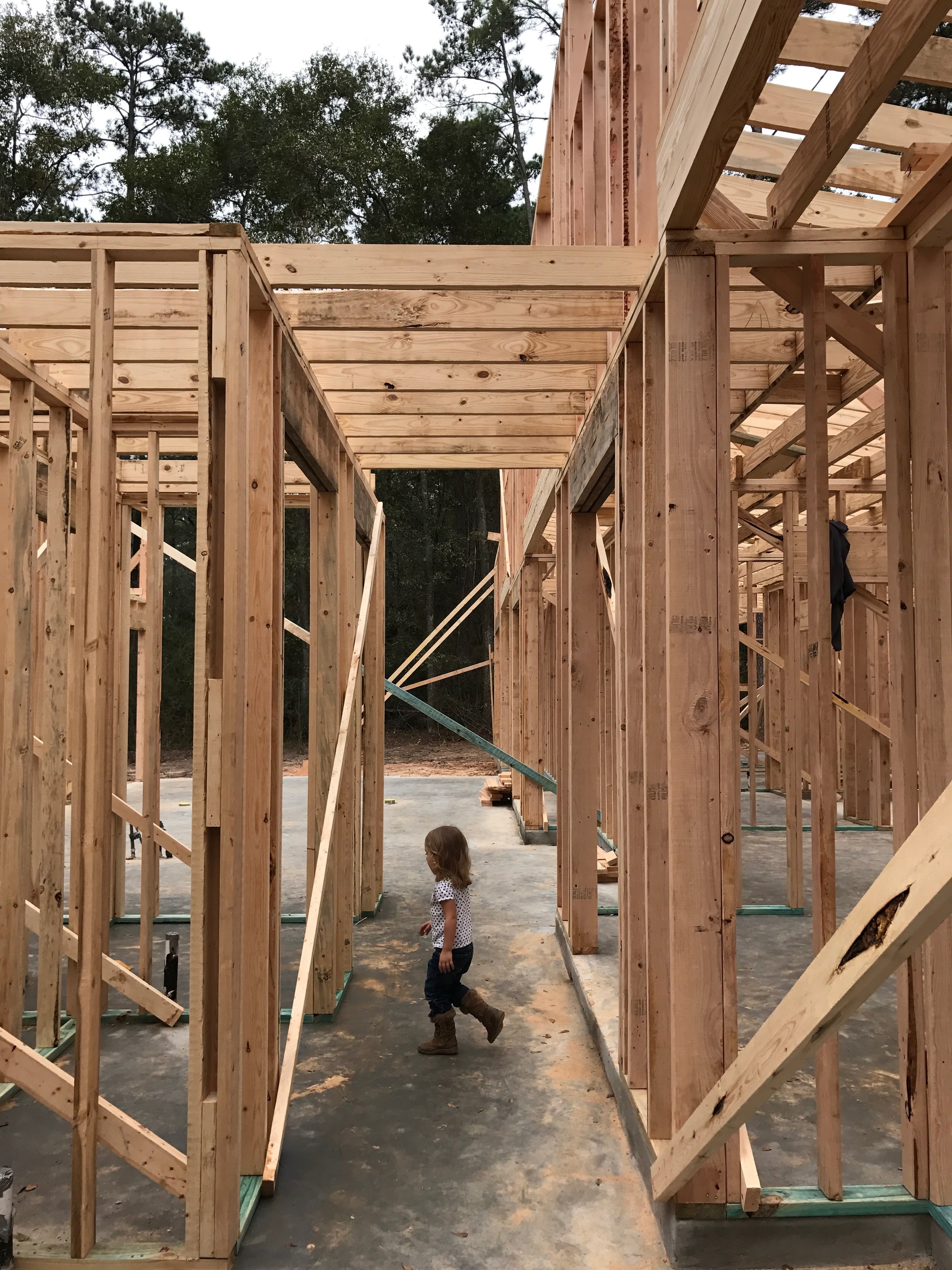  We changed the area with a lowered ceiling from the entry area to over the pantry and 1/2 bath hall so we could have a taller space in entry (read: more exciting light fixture). &nbsp;This lowered area over the hall serves as a mechanical chase for 