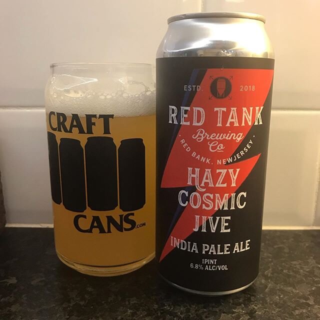 Hazy Cosmic Jive - IPA #redtankbrewing #njcraftbeer #njbeer #redbanknj #craftcans