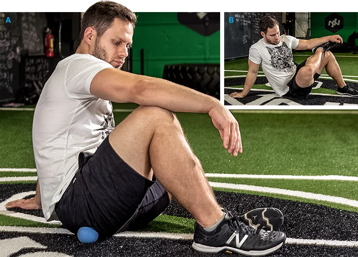 Muscle release: Rotate your leg for an extra challenge.