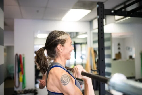 Michelle is an athlete at Twenty Pound Hammer