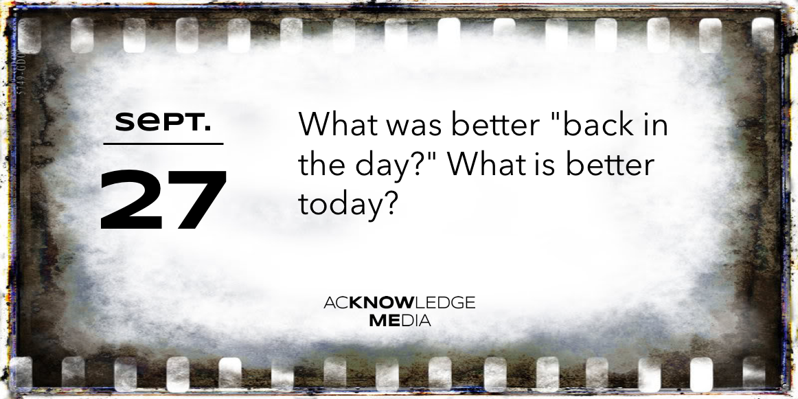 September 27 #QoftheDay