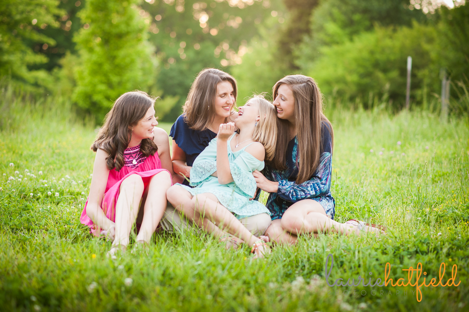 Mom and three daughters | Huntsville children's photographer