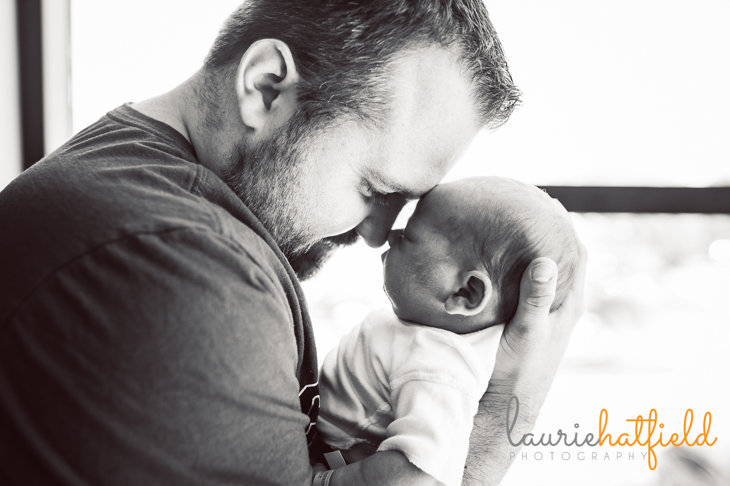 dad with newborn son | Huntsville baby photographer