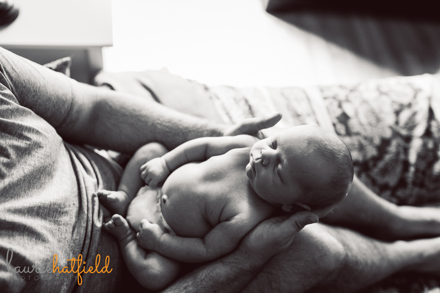 new baby boy and dad | Huntsville newborn photographer