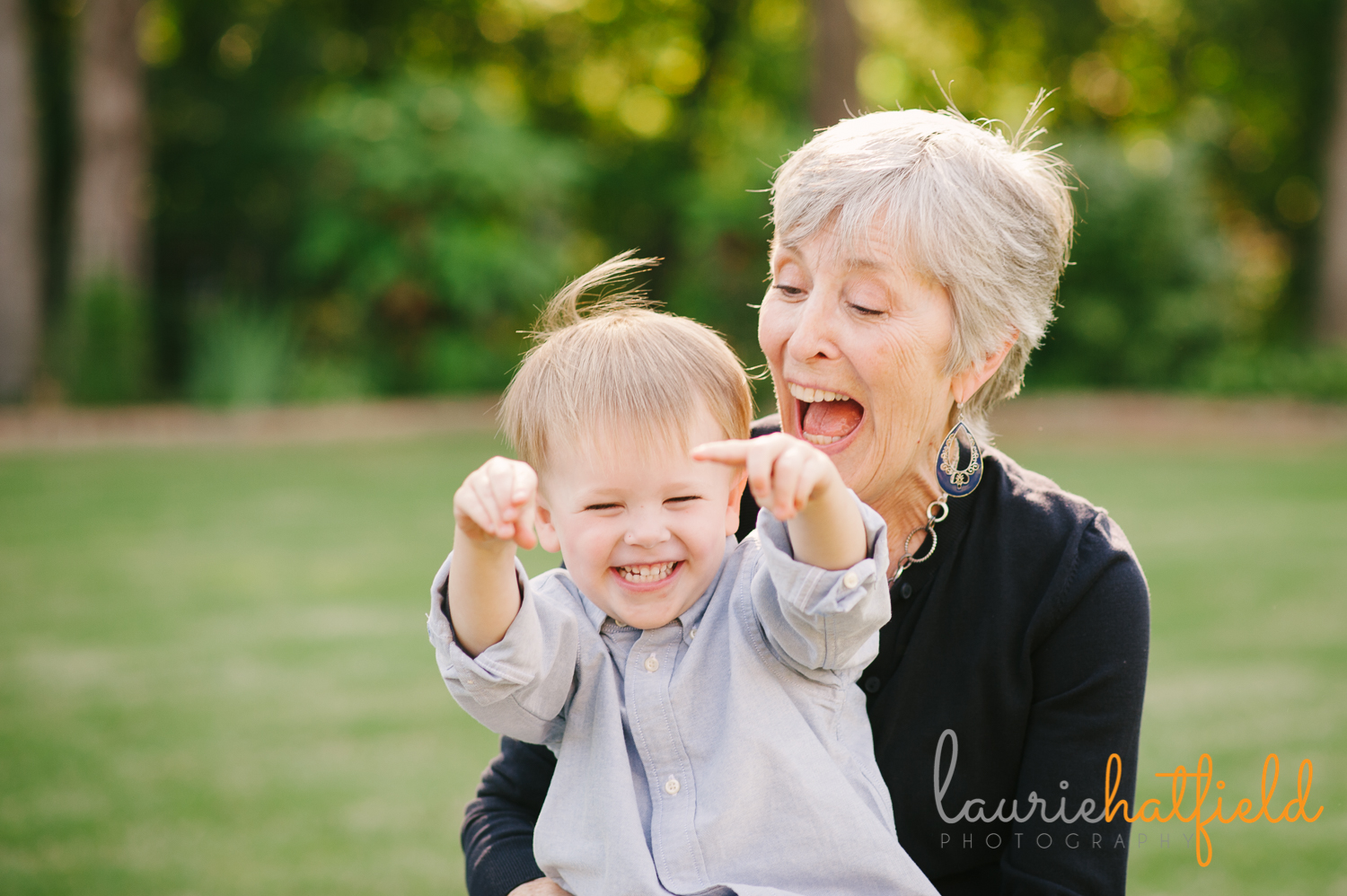 grandmother with 3-year-old grandson | Huntsville family photographer