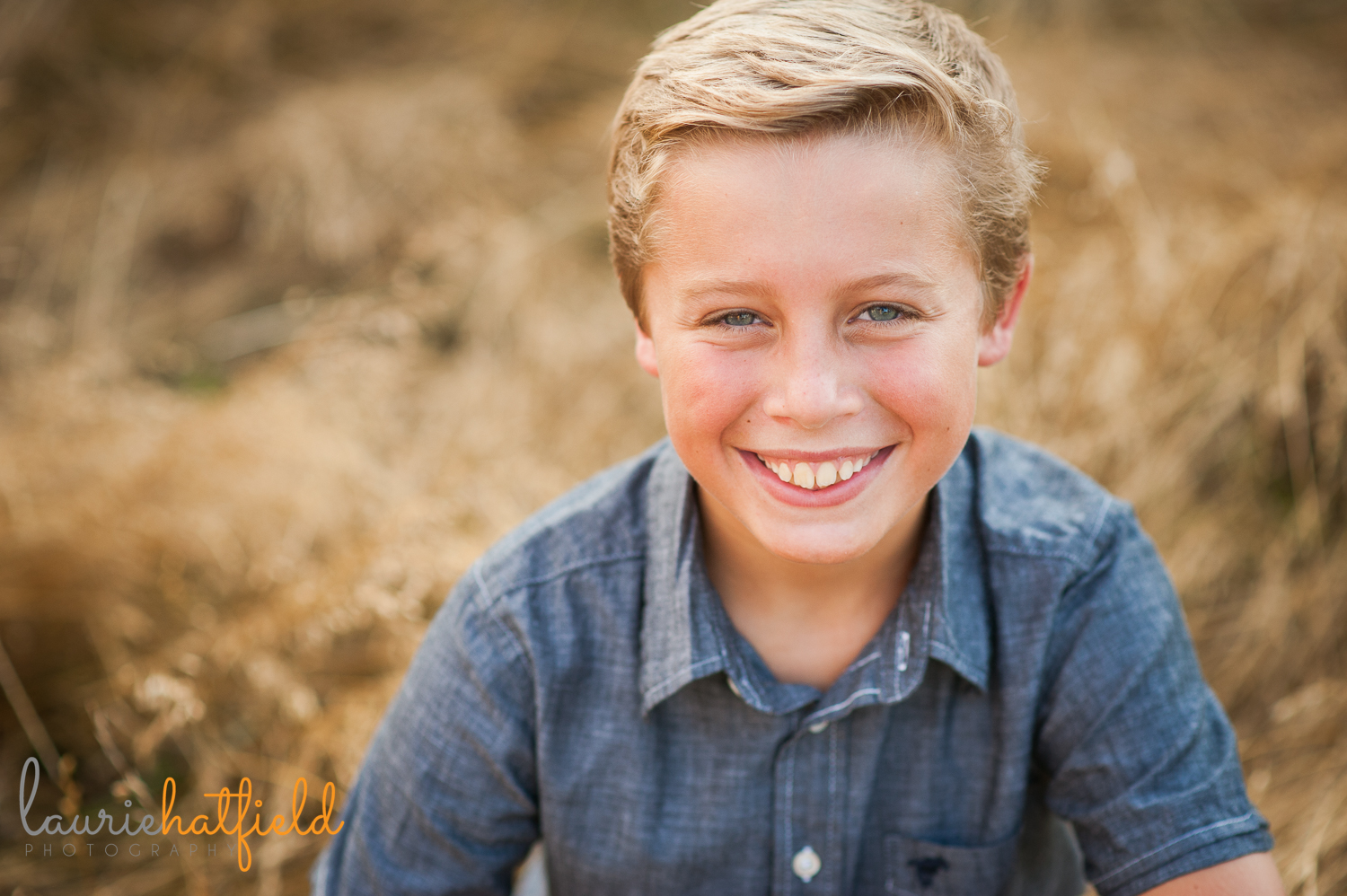 11-year-old boy in field | Huntsville child photographer