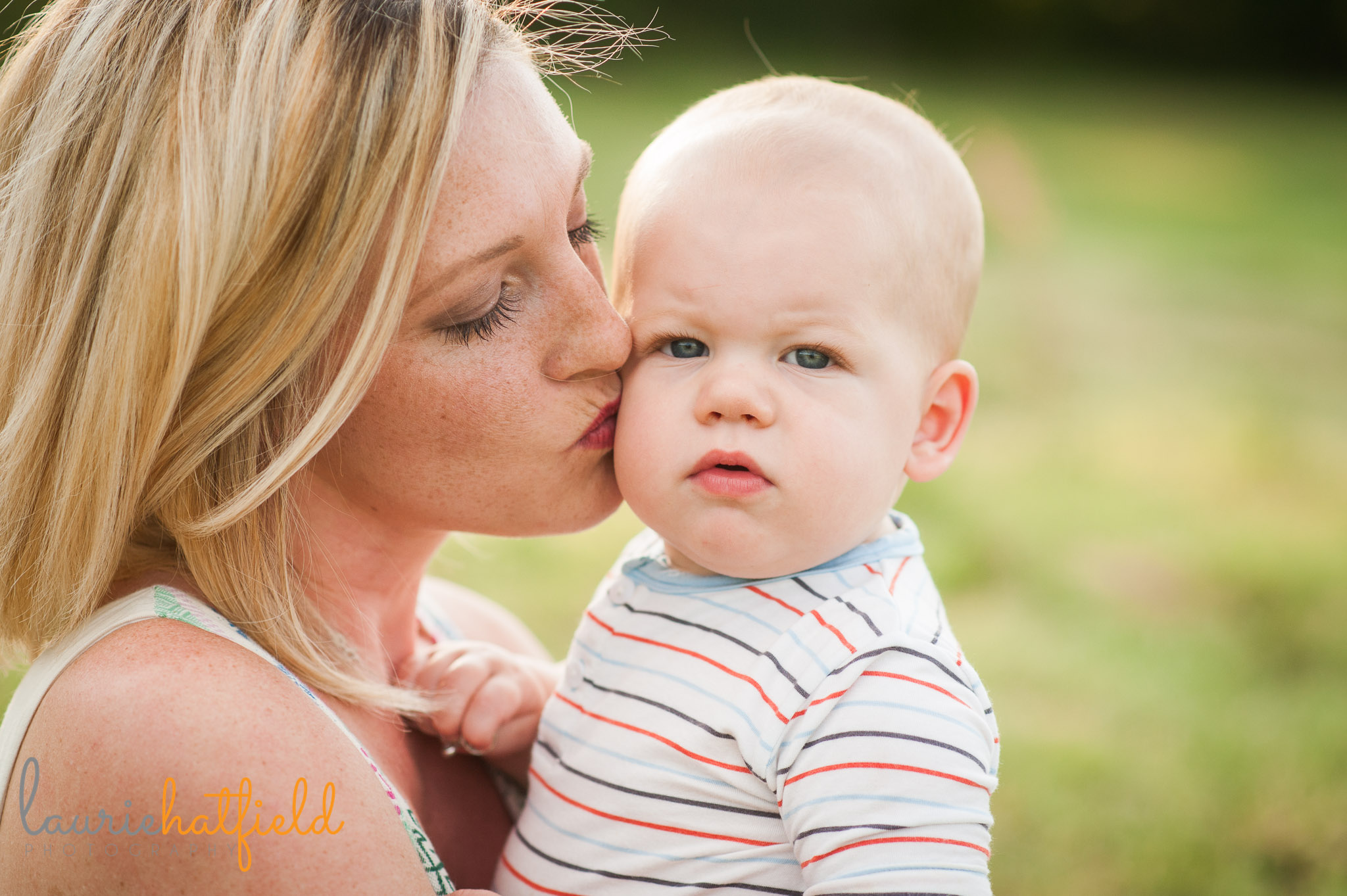 mom kissing baby boy | Mobile AL family photographer