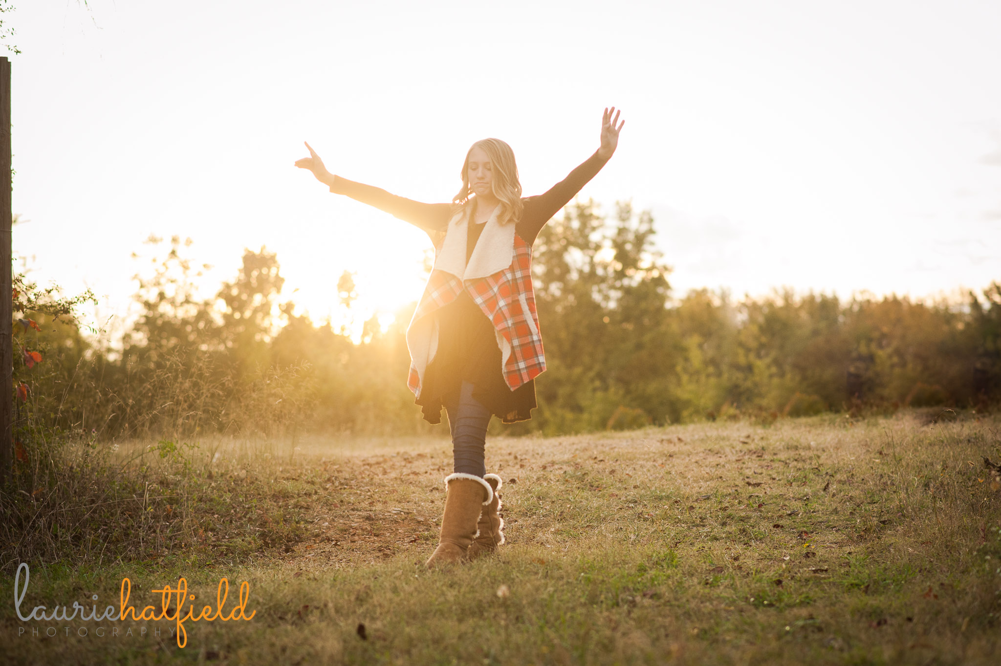 girl doing gymnastics in field | Mobile AL family photographer
