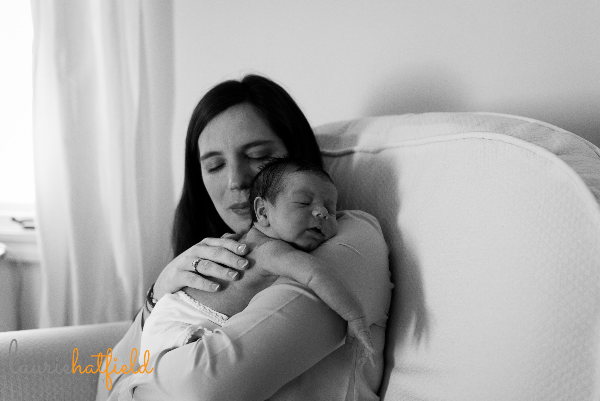 mom with baby boy | Mobile newborn photographer