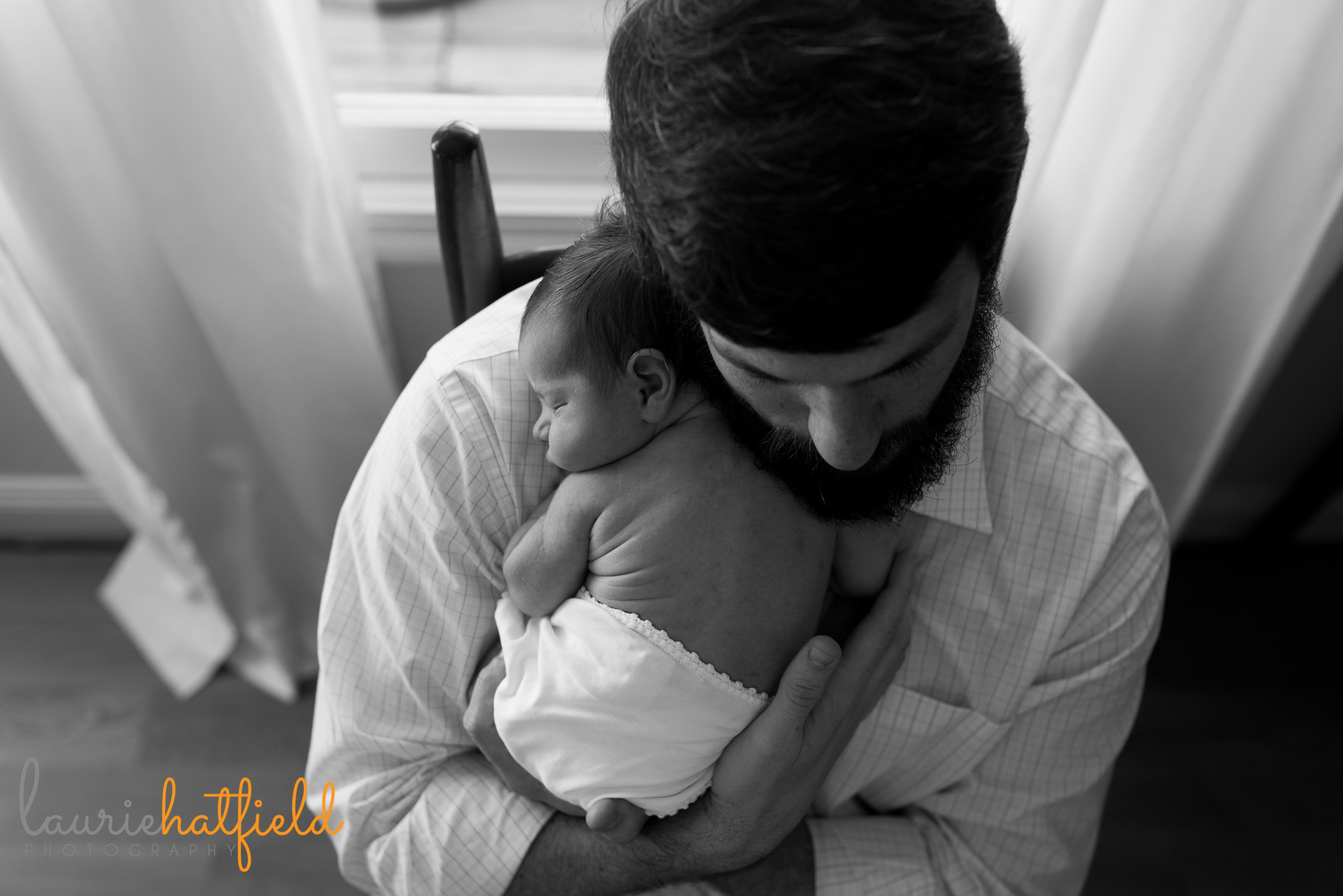 dad with baby boy | Mobile newborn photographer