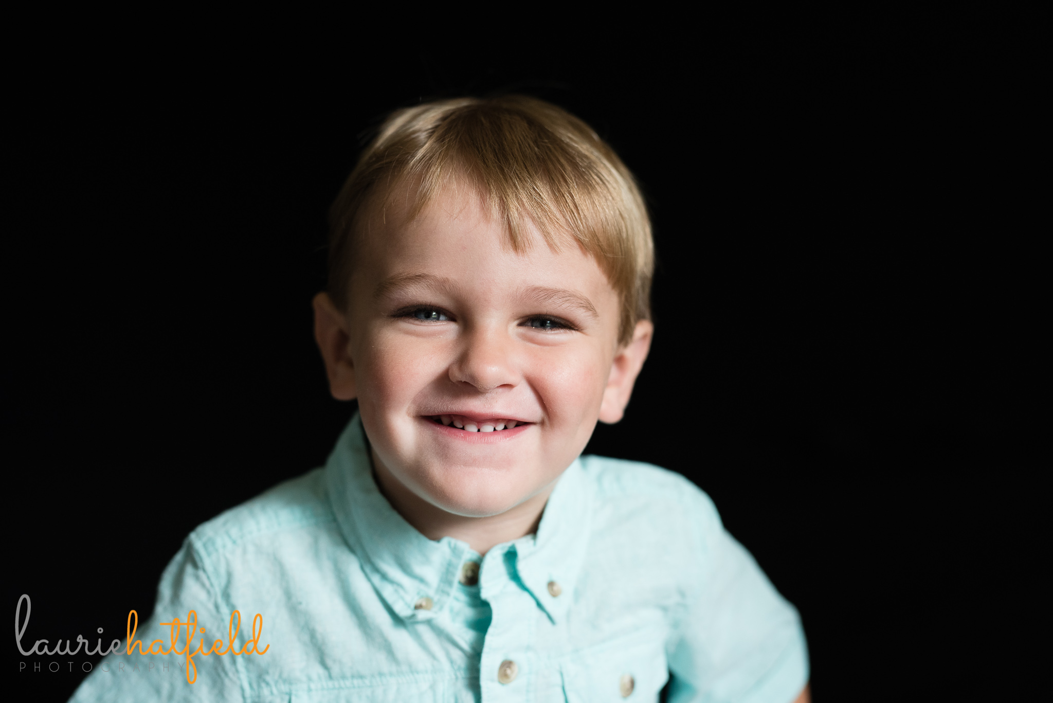 3-year-old boy school portrait | Mobile AL preschool photographer