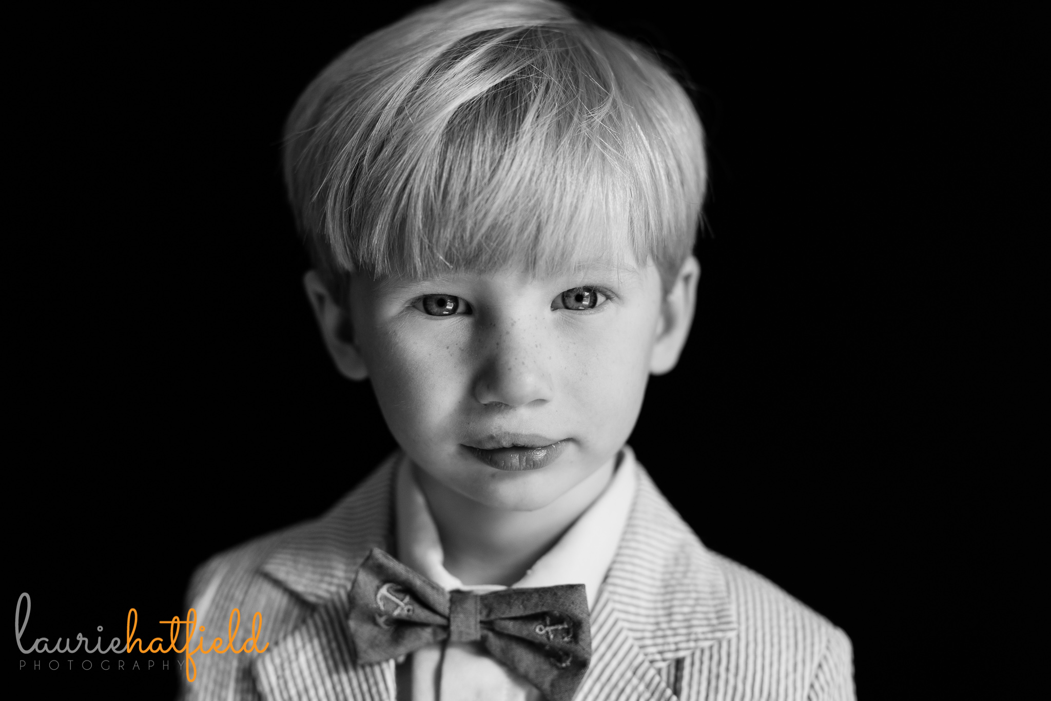 little boy in bow tie | Mobile AL preschool photographer