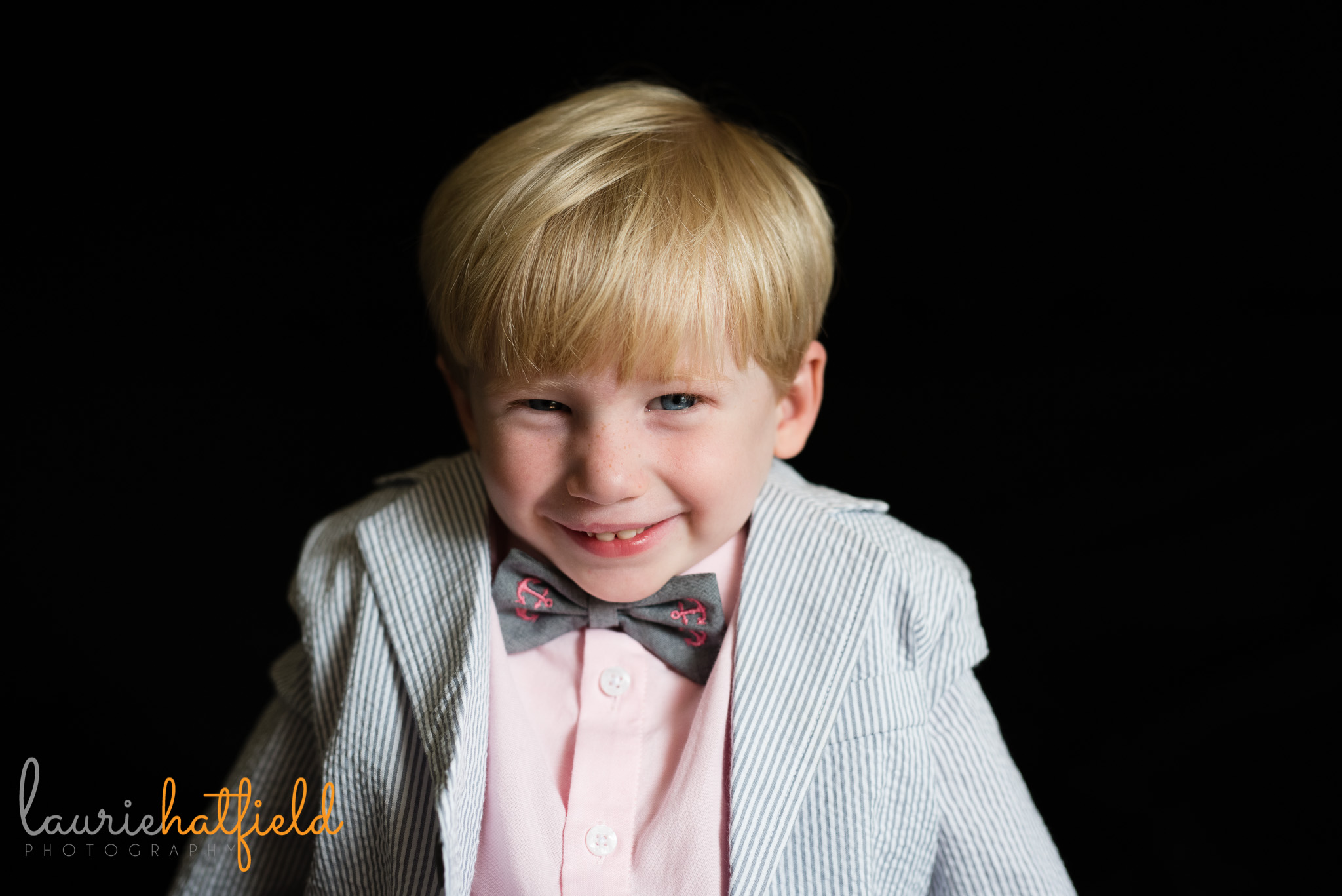 little boy in bow tie | Mobile AL preschool photographer