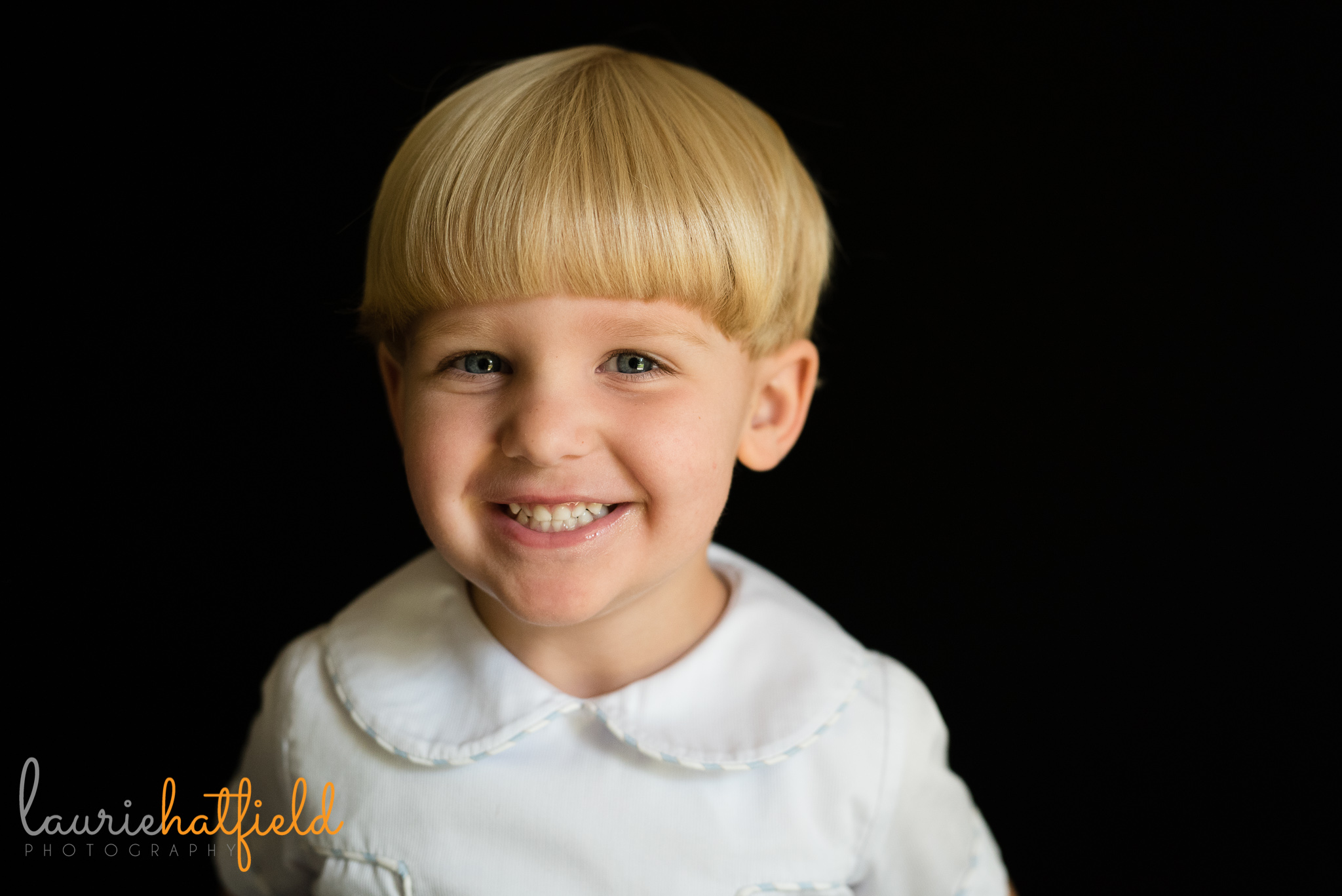 little boy with blond hair | Mobile AL preschool photographer