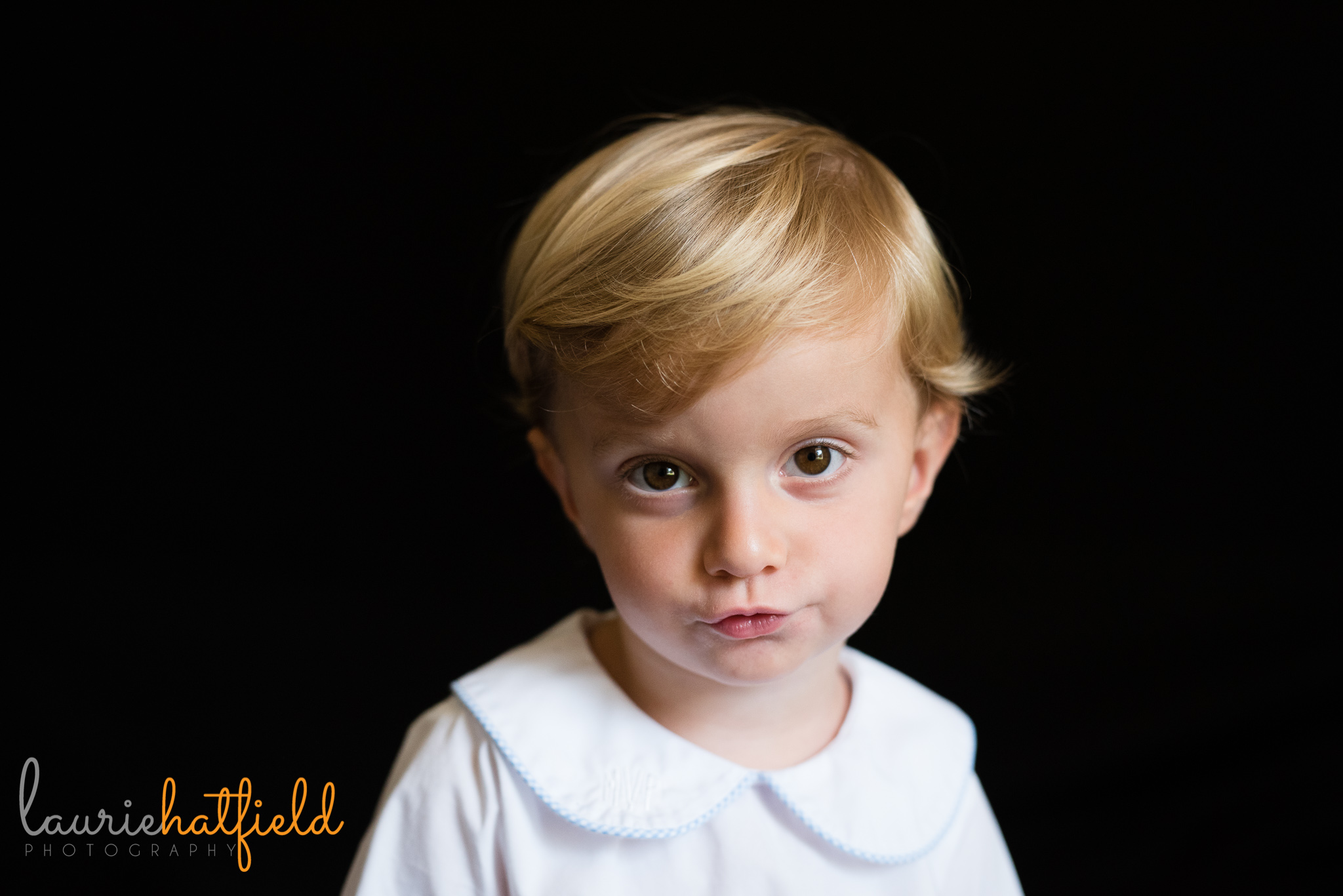 3-year-old boy school portrait | Mobile AL preschool photographer