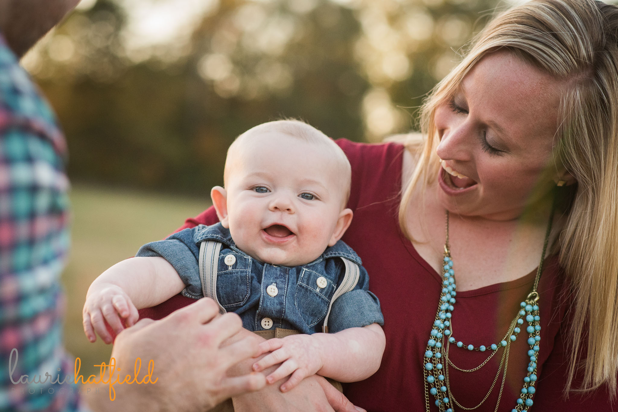 6-month-old baby boy in mom's arms | Mobile AL family lifestyle photographer