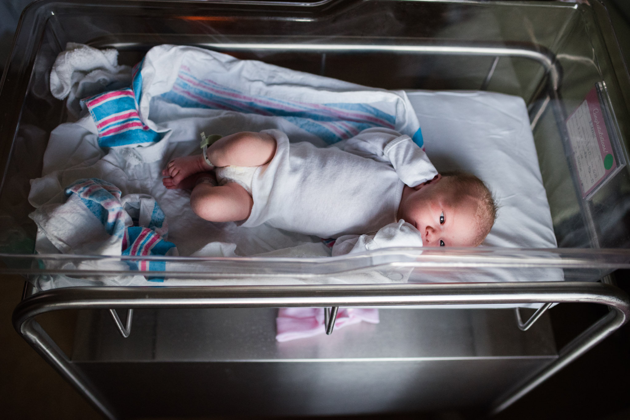 baby girl 2 days old in-hospital photo session | Mobile AL Fresh 48 photographer