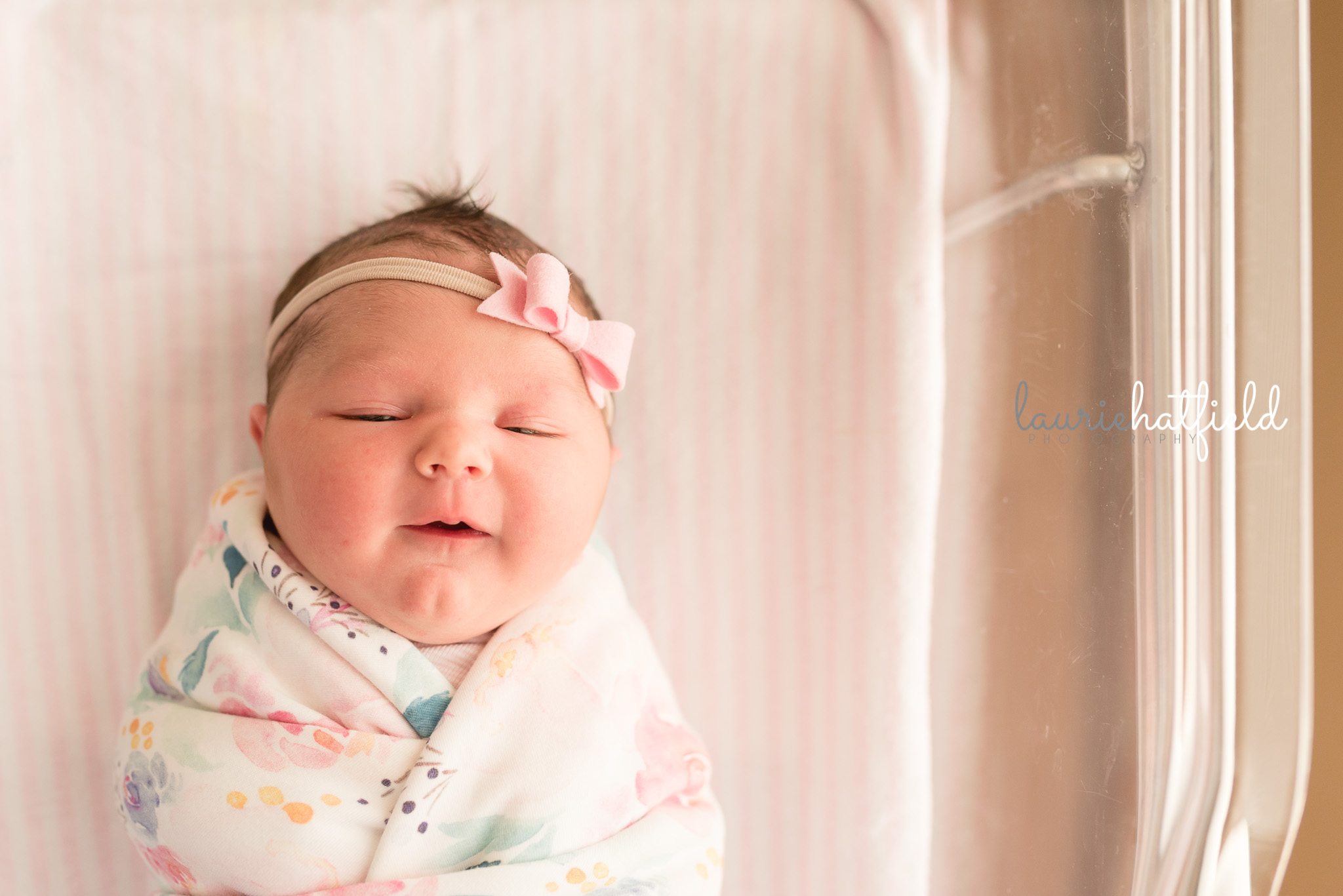newborn baby girl in hospital | Mobile AL Fresh 48 photographer