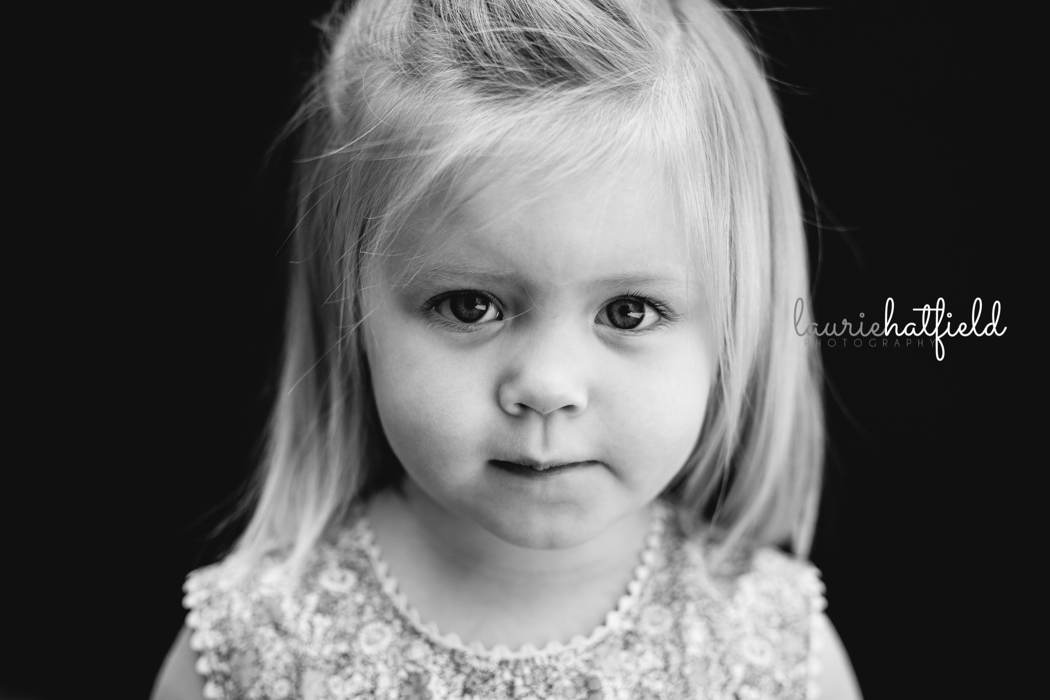 little girl with blue eyes | Mobile AL school photographer