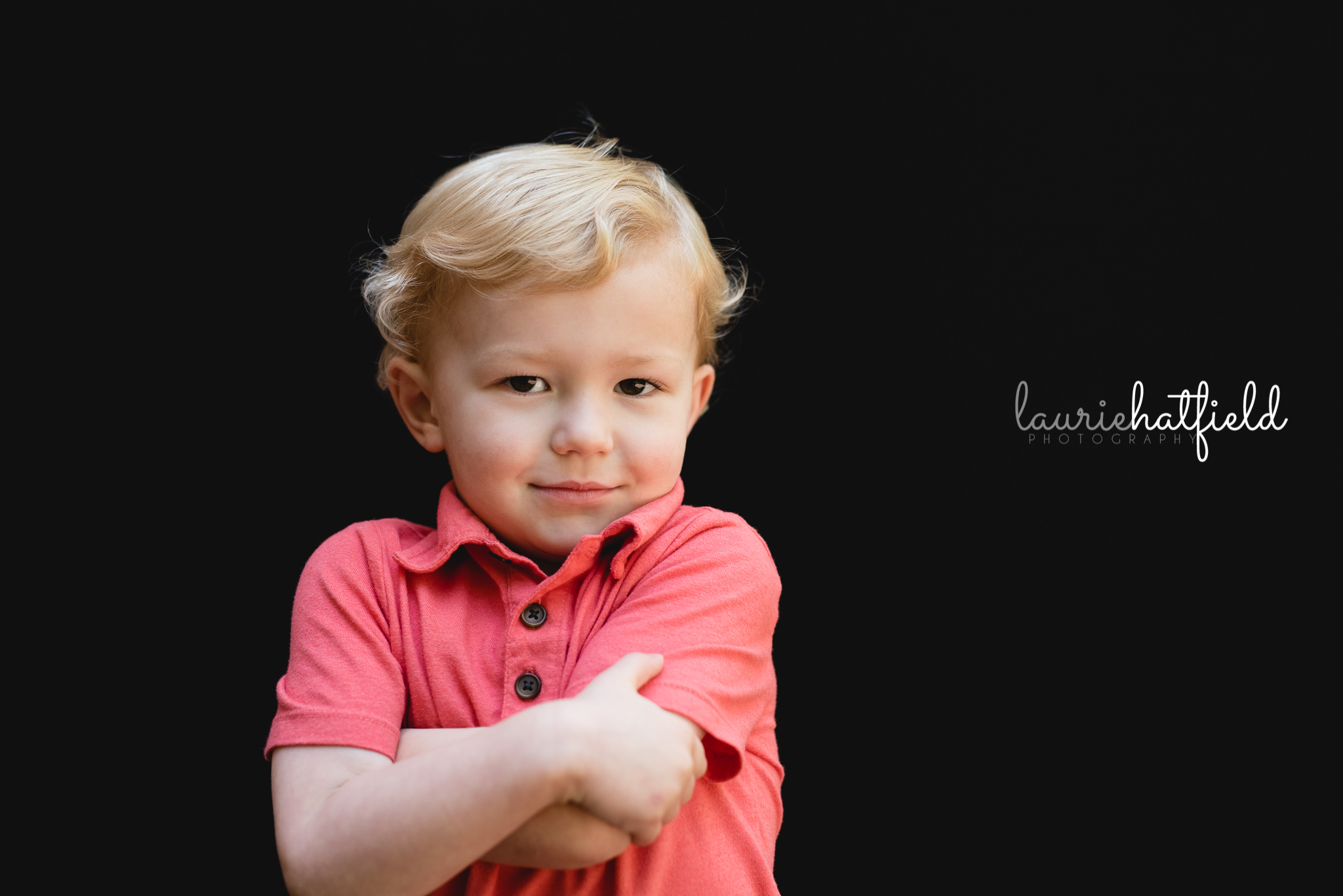 little boy crossing arms | Mobile Alabama daycare photographer
