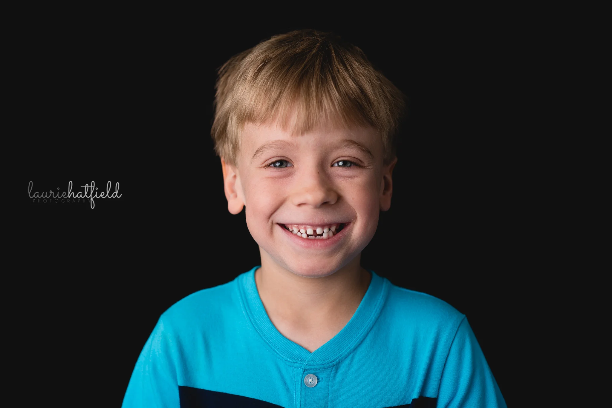 3-year-old boy with blond hair | Pensacola FL school photographer