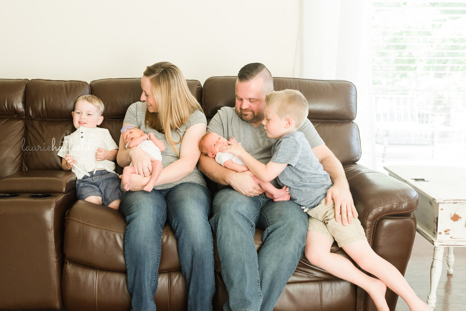 family of 6 | Huntsville AL newborn photographer