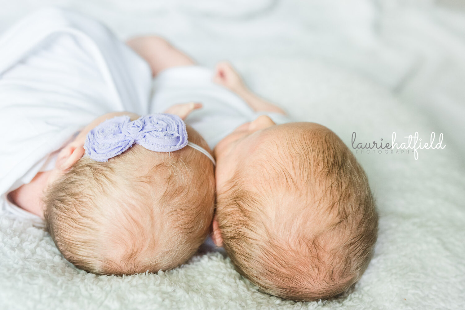 boy girl newborn twins | Hartselle AL newborn photographer