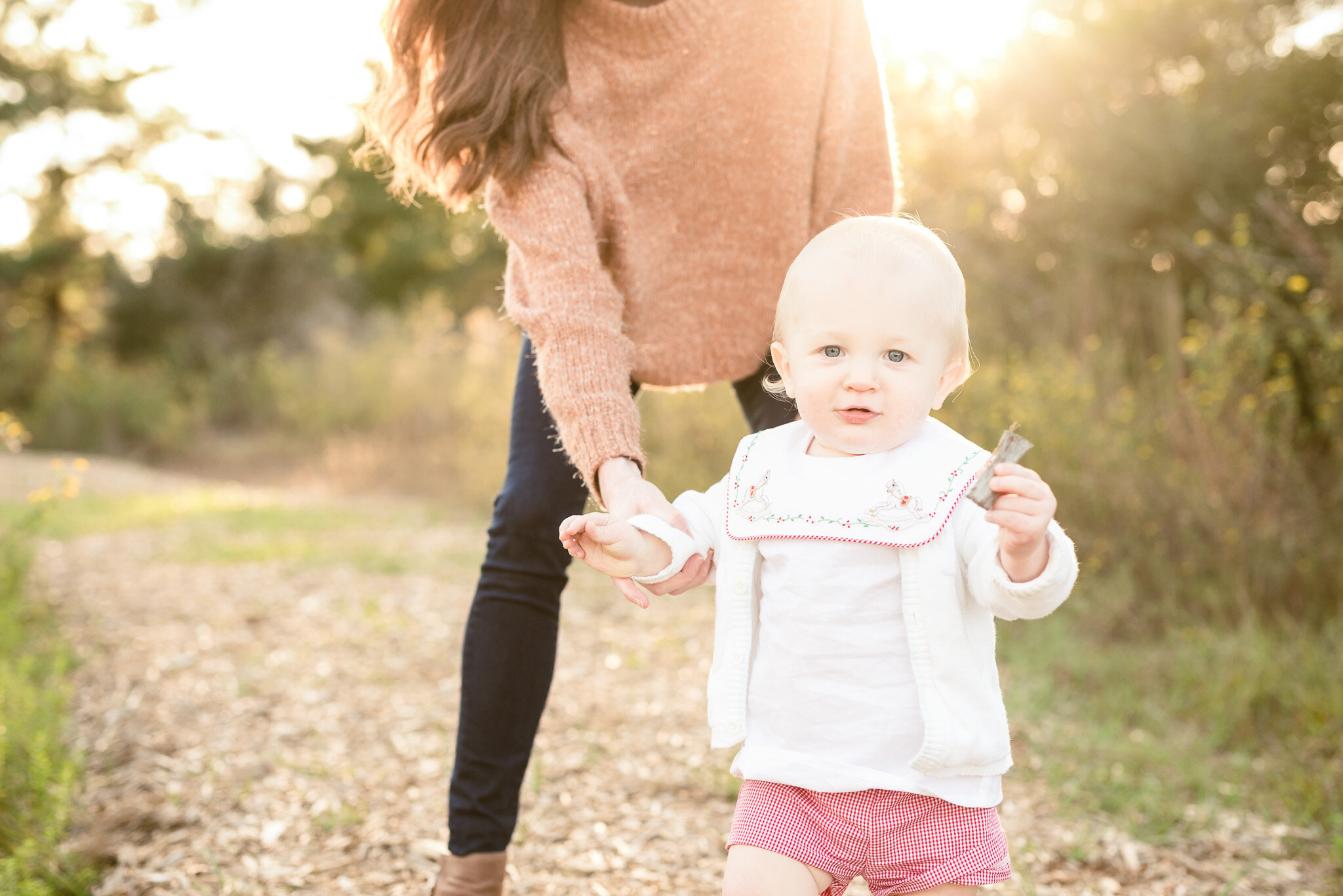 baby boy holding mom's hand | Huntsville AL family photographer