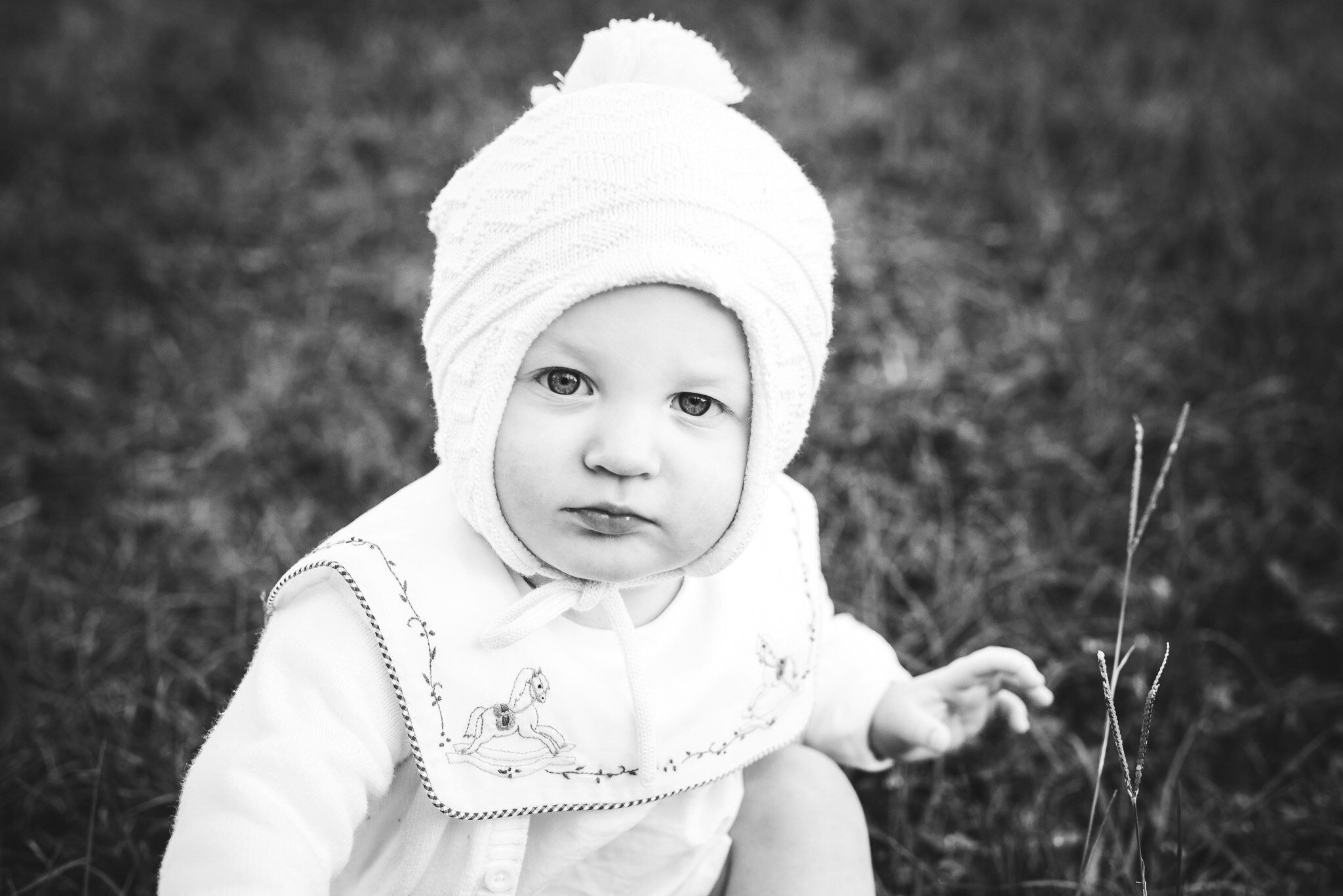 baby boy in white hat | Hartselle AL family photographer
