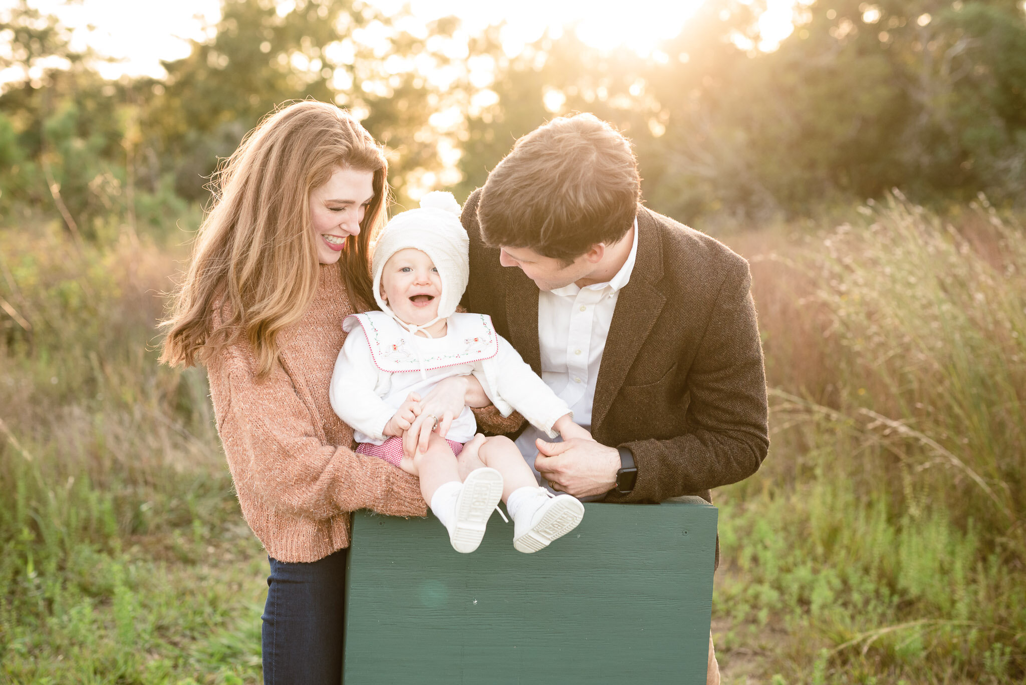 mom and dad with baby boy | Huntsville AL maternity photographer