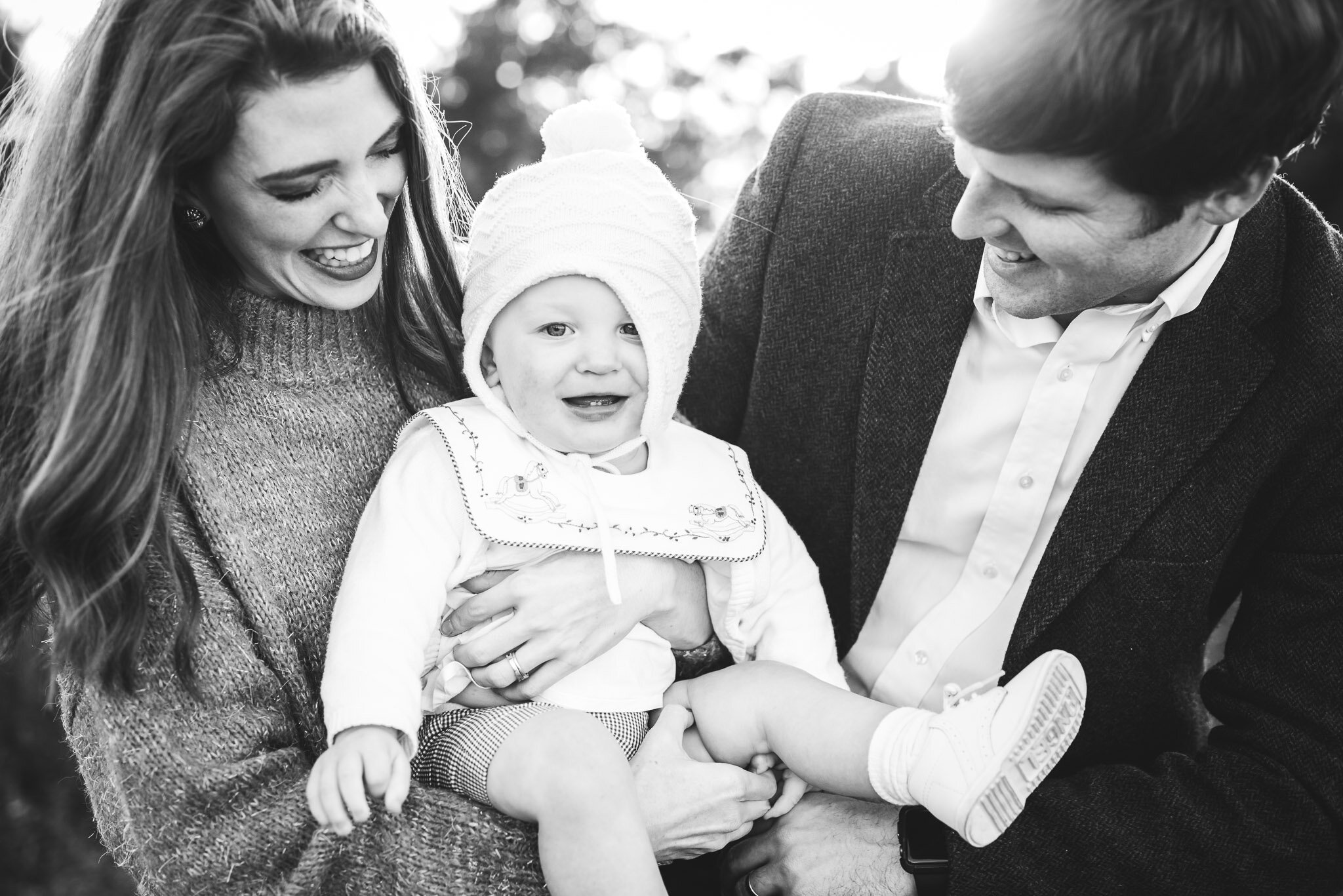 mom and dad with baby boy | Huntsville AL newborn photographer