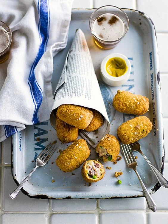 Ham hock and pea croquettes