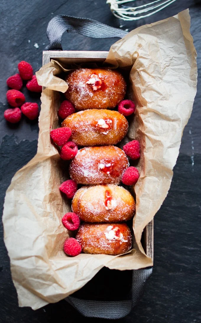 Raspberry Ripple Doughnuts 