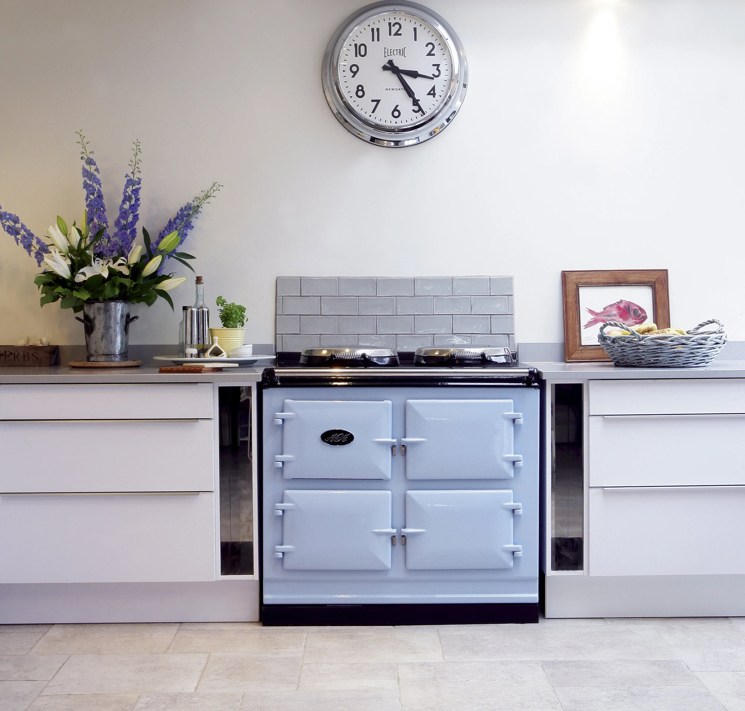  AGA Total Control 3-oven in Duck Egg Blue