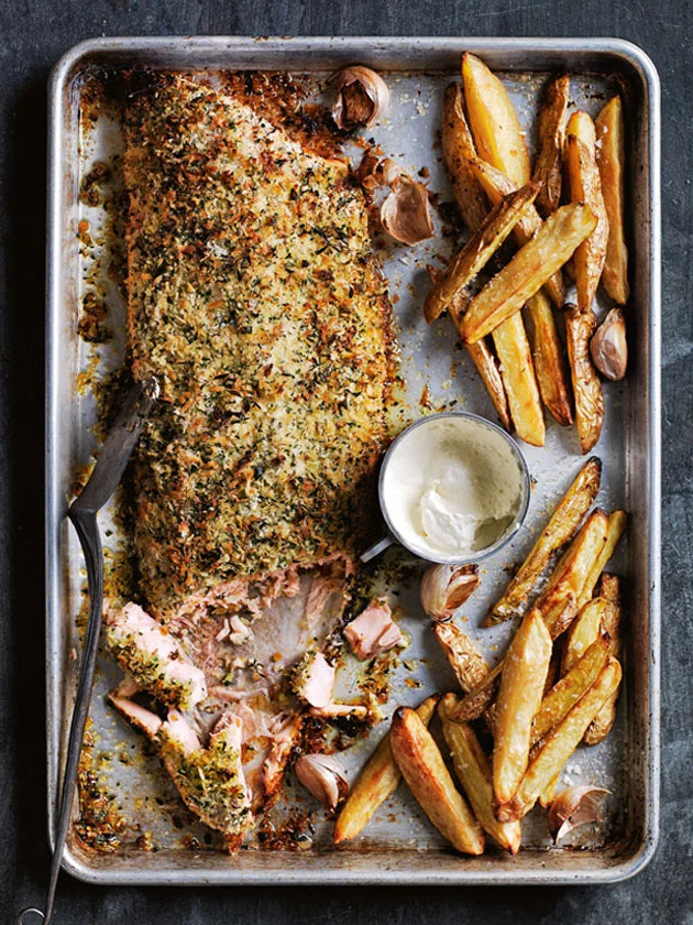 Fennel and Herb-Crusted Salmon