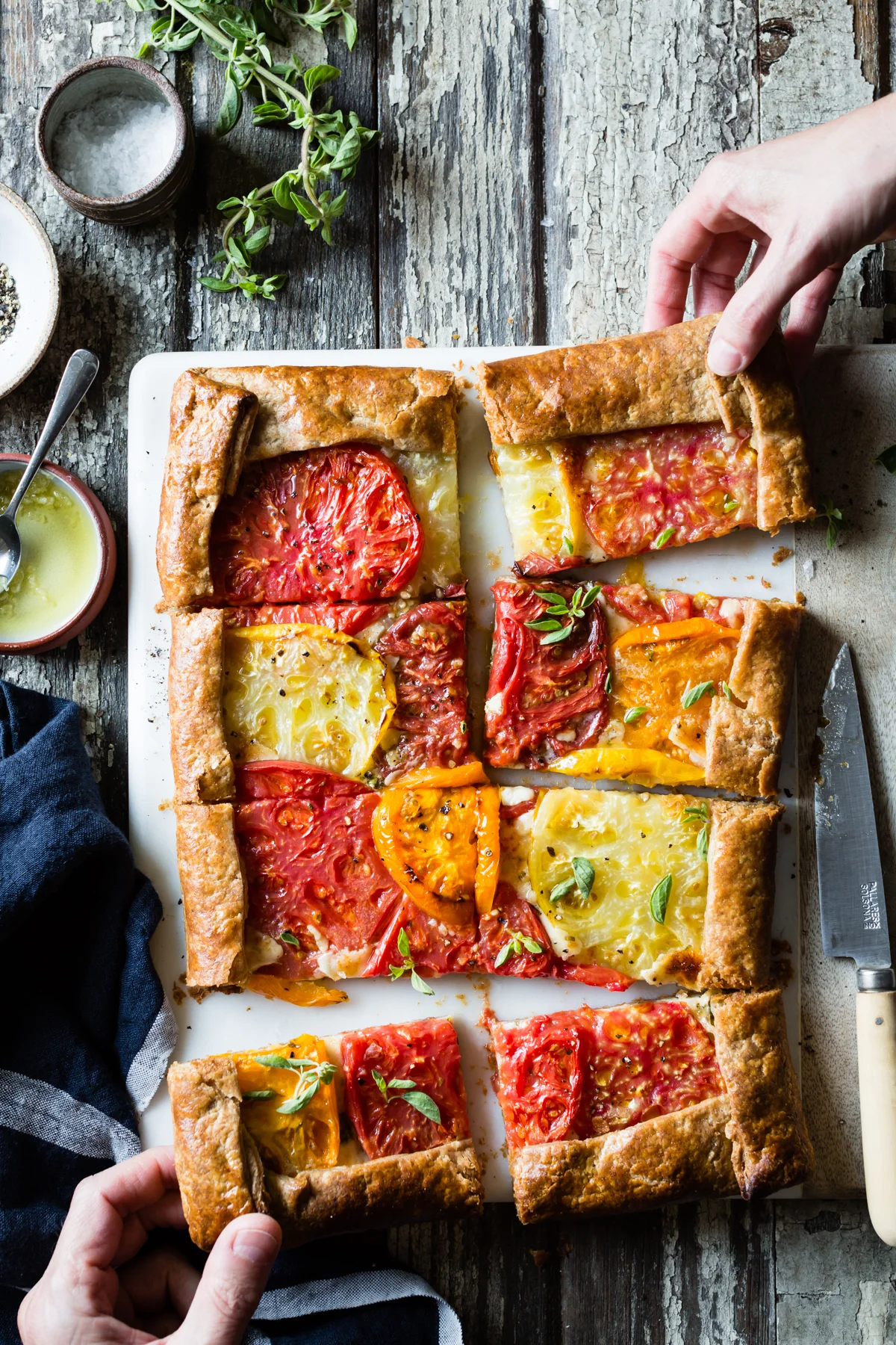 Rustic Heirloom Tomato Tart