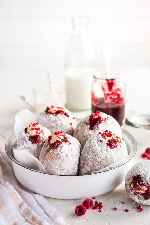 Jam and Cream Doughnuts