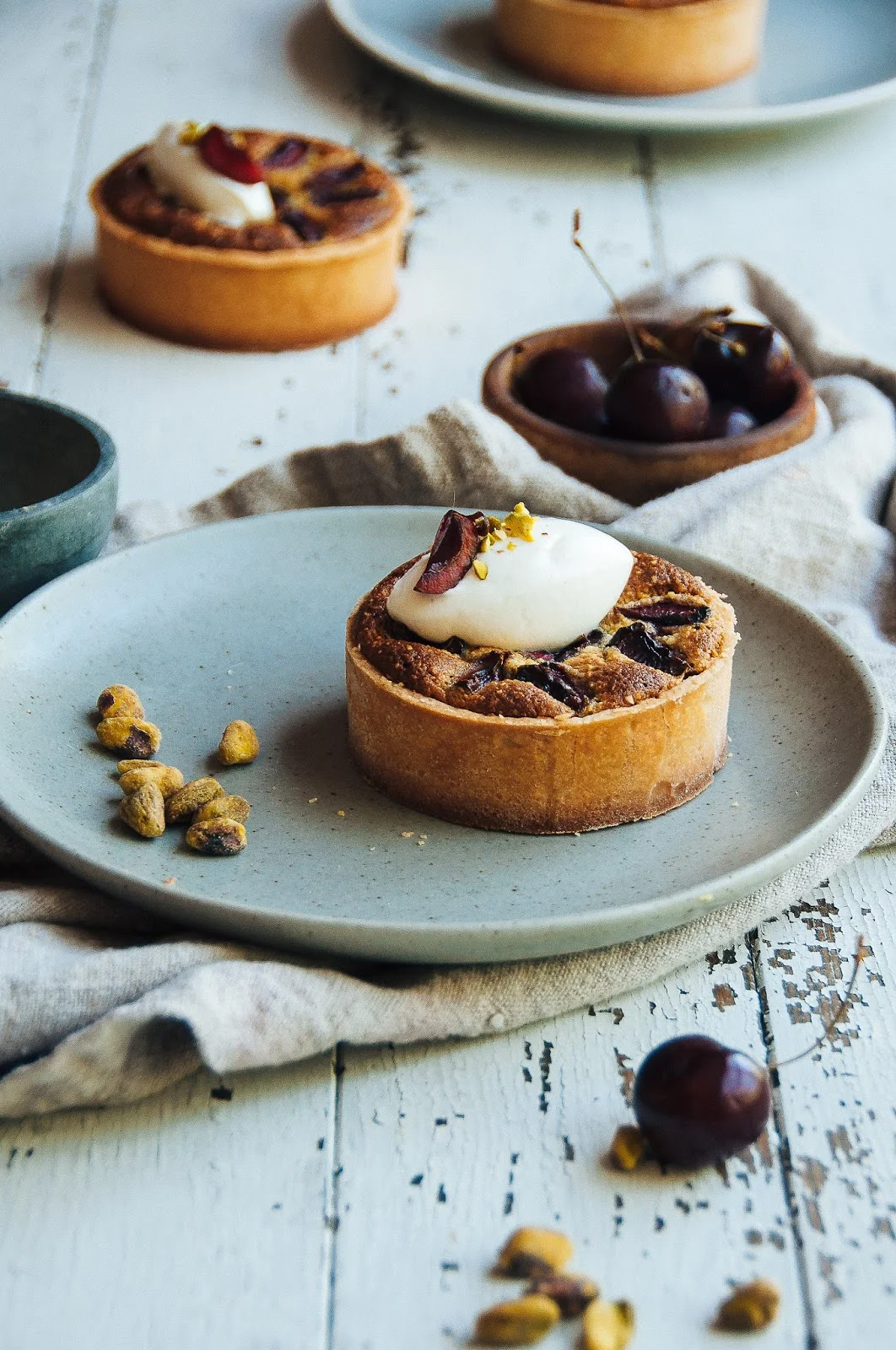 Cherry Pistachio Tart