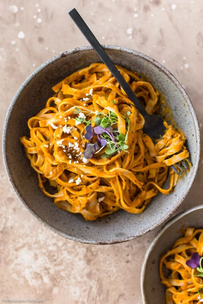 Roasted Pumpkin Fettuccine