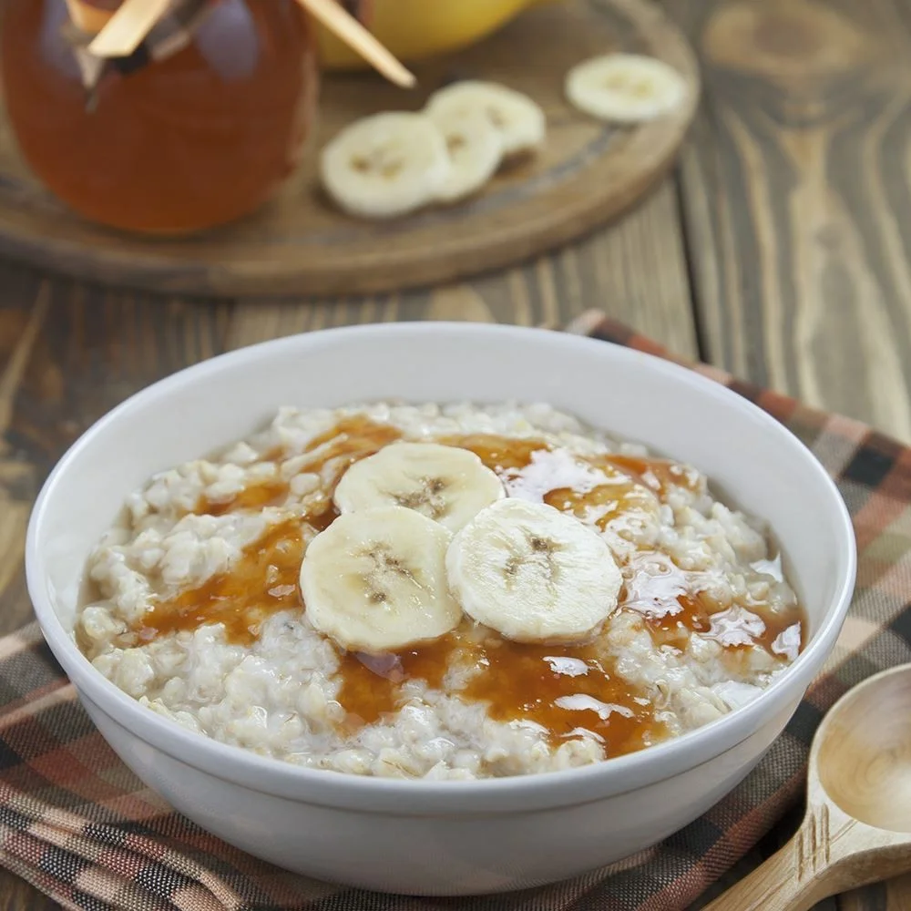 Rayburn Honey and Yoghurt Porridge with Banana