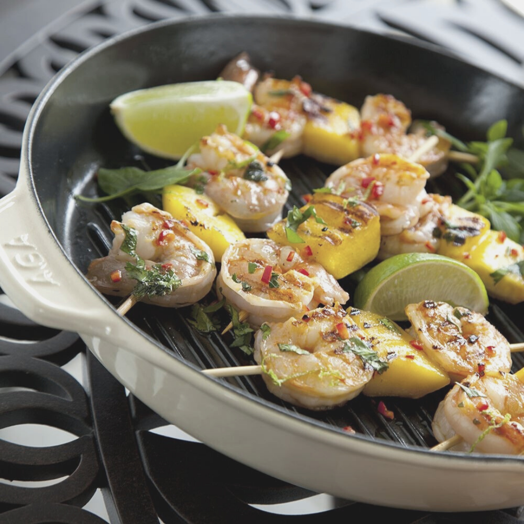 Prawn and Mango Kebabs