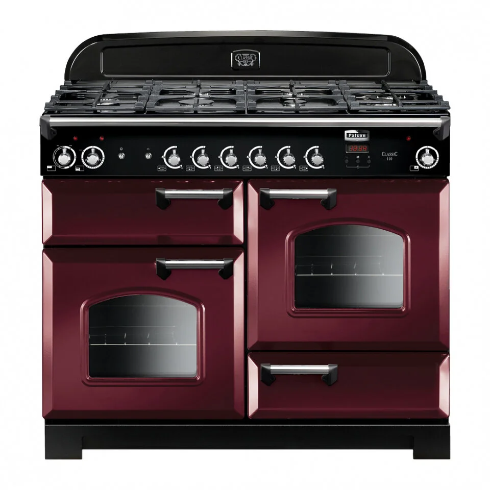 Falcon Classic 110cm Dual Fuel Cranberry Range Cooker