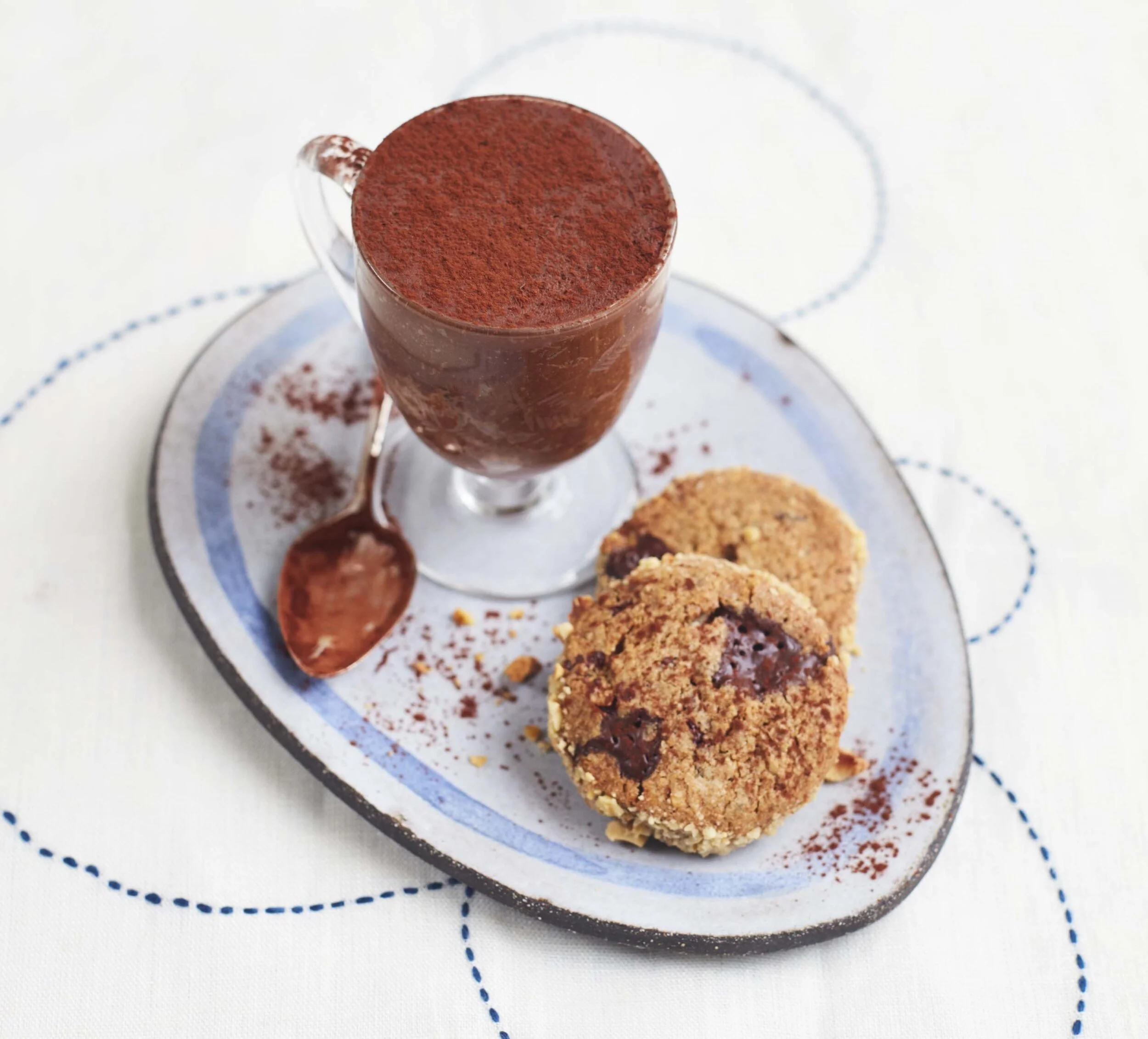 Sea Salt Mousse with Hazelnut Rye Cookies