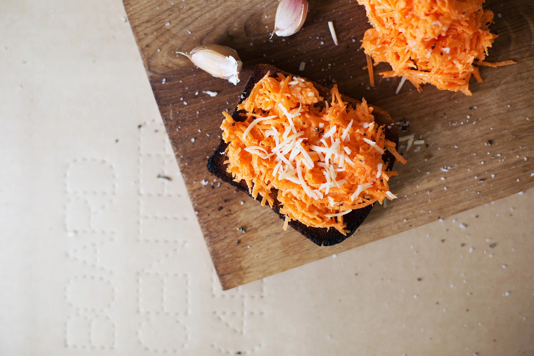 Carrot Bruschetta