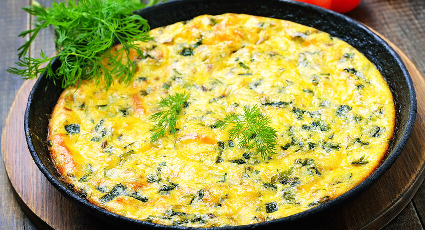 Shropshire Blue Cheese &amp; Vegetable Frittata