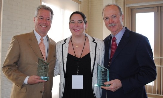NC Rep. Chris Malone (R-35); Jennifer Behr, Chambers for Innovation and Clean Energy; Ed White, CEO and founding board member, Research Triangle Cleantech Cluster.