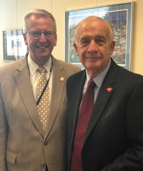 Rep. Bob Steinberg and Lt. Gen. Castellaw