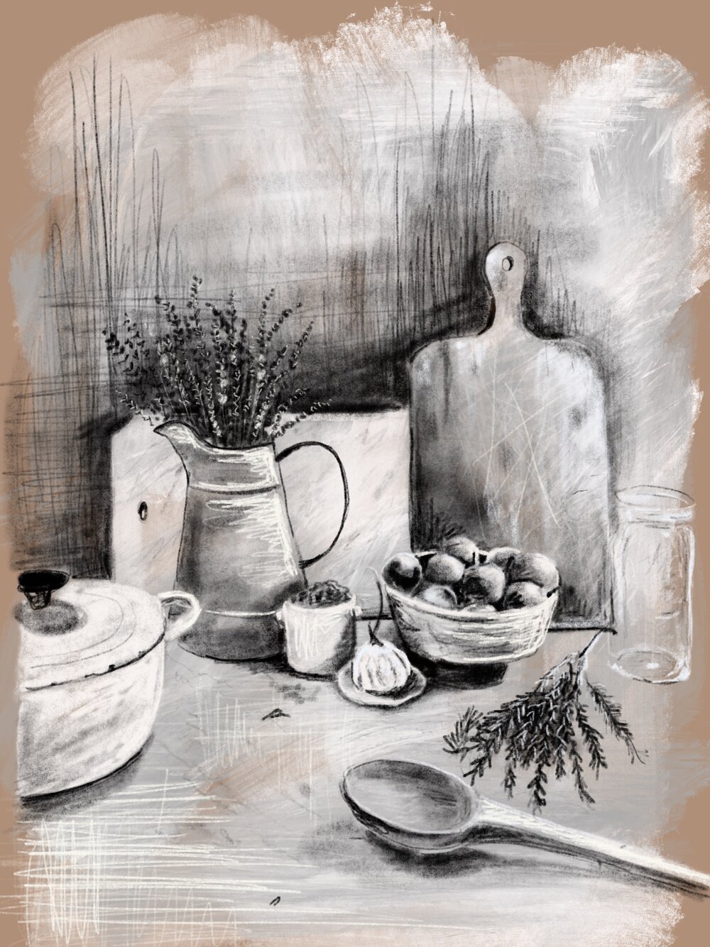 STILL LIFE DRAWING CLASSES — LAUREN BEASLEY